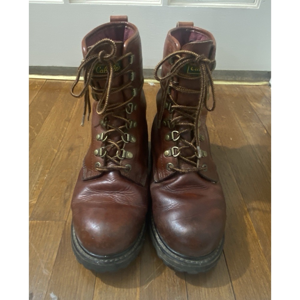 Cabela's Gore-Tex Men's Leather Work Boots Size 9D Streetwear Hunting Work Crew